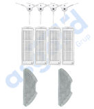 Xiaomi Mop 2 Pro (MJST1SHW) -Mop 2 Lite Uyumlu 4 Yan Fırça 4 Filtre 2 Mop