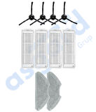 Xiaomi Mop 2 Pro (MJST1SHW) -Mop 2 Lite Uyumlu 4 Yan Fırça 4 Filtre 2 Mop