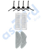 Xiaomi Mop 2 Pro (MJST1SHW) -Mop 2 Lite Uyumlu 4 Yan Fırça 2 Filtre 2 Mop