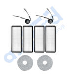 Roborock Qrevo Curv Uyumlu 2 Yan Fırça 4 Filtre 2 Mop