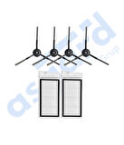 Roidmi Eve - Eve Plus Uyumlu 4 Yan Fırça 2 Filtre