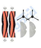 Dreame F9 - Z10 Pro Uyumlu 2 Ana Fırça 2 Yan Fırça 2 Mop