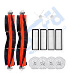 DREAME W10-W10 PRO UYUMLU 2 Ana Fırça 2 Yan Fırça 4 Filtre 4 Mop