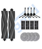 DREAME X30PRO-L10S PRO ULTRA-X30 ULTRA UYUMLU 2 Ana Fırça 4 Yan Fırça 4 Filtre 4 Mop