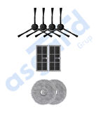 DREAME X30PRO-L10S PRO ULTRA-X30 ULTRA UYUMLU 4 Yan Fırça 2 Filtre 2 Mop