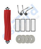 ROBOROCK Q REVO L UYUMLU 1 Ana Fırça 2 Yan Fırça 4 Filtre 4 Mop