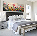 Yatak Odası Panoramik Kanvas Tablo