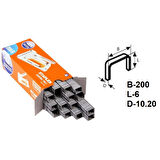 DELTA Zımba Teli 200/6 53/6 Kod 201 (5000 ADET) 6'lı Paket