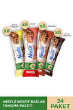 Nestlé Nesfit Çilekli & Çikolatalı & Sütlü Çikolatalı Muzlu & Karamelli Tam Tahıllı Bar 4x6x23,5g 