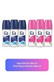 Fa Aqua Roll-On X3 Pink Passion Roll-On X3 Set 