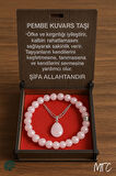 🌸 Pembe Kuvars (Rose Quartz) Doğal Taş Bileklik & Kolye(Stresi azaltıcı, huzur ve dinginlik taşı)