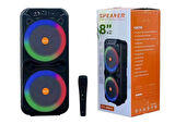 Platoon PL-4544 BT/SD/AUX Girişli Işıklı Bluetooth Speaker (CA-8801)