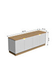 BOHEM 150 CM LEDLİ TV ÜNİTESİ MDF KAPAK