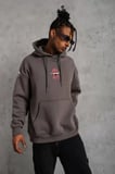 Erkek Maske Baskılı Kapüşonlu Sweat