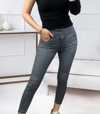 Yüksel Bel Likralı Kot Pantolon ()