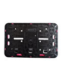 Çerçeveli Motor Plakalık Plaka Altlığı Pembe 17x26 cm