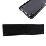 Plastik Ön Tampon Plaka Altlığı Eğimli Era Plakalık Siyah