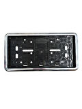 Çerçeveli Dikdörtgen  Plakalık Plaka Altlığı Krom  32X17cm 1 Adet