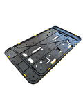 Çerçeveli Dikdörtgen  Plakalık Plaka Altlığı Sarı 32X17cm 1 Adet