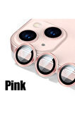 SKV MOBILE Iphone 14 Ve 14 Plus  Pembe  Kamera Koruyucu Lens Koruyucu