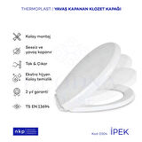 Plodna House İpek Oval C Yavaş Kapanan Klozet Kapağı