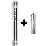 Varan 4SD 4/14 (MOTORLU) Paslanmaz 4" Derin Kuyu Pompası 1.5 HP / 1.1 kW, Monofaze 220 V, 105 Mss