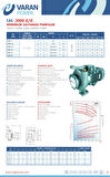 Varan CAS 4 Monoblok Uçtan Emişli Santrifüj Pompa 4 HP / 3 kW, Trifaze 380 V, 27 Mss, 60 m3/h