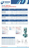 Varan CES-I 40-13-01502 İn-line Döküm Santrifüj Pompa 2 HP / 1.5 kW, Trifaze 380 V, 21 Mss, 20 m3/h