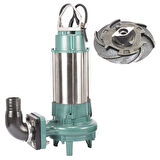 Varan CUT 1100 Parçalayıcı Bıçaklı Foseptik Dalgıç Pompa 1.5 HP / 1.1 kW, Monofaze 220 V, 18 Mss, 18 m3/h