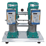 Varan HMC145x2 HID Paslanmaz Çift Pompalı Hidrofor 3,3 HP / 2.5 kW, Trifaze 380 V, 103 Mss, 16 m3/h