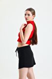 Siyah Mini Spor Etek