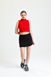 Siyah Mini Spor Etek