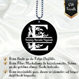 Kişiye Özel E Harfli Dikiz Ayna Süsü İsme Özel Firmalara Özel Araba Oto Süsü