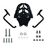 GP Kompozit KTM 250 / 390 Adventure 2020-2024 Uyumlu Arka Çanta Demiri Siyah