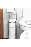 Ayaklı Tuvalet Kağıtlığı Wc Kağıtlık Paslanmaz Yedekli Tuvalet Kağıtlığı