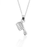 Gümüş Tarak Kadın Kolye 