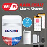 OPAX EKONOMİK ALARM BGR-12 WIFI KABLOSUZ SİREN ALARM SİSTEMİ MOBİL UYGULAMALI