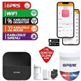 OPAX-W20+BGR-09 GPRS I GSM I WIFI & BGR-09 KABLOSUZ SİRENLİ ALARM SİSTEMİ
