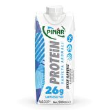 Pınar Protein Vanilya Aromalı Laktozsuz Süt 500 Ml