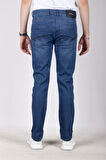 Erkek Kot Pantolon Regular Fit Mavi Düz Paça 5 Cepli Jean NCS JEANS 576 6138