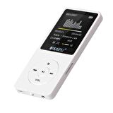 Ruizu X02 Ultra İnce MP3 Çalar 4GB FM Radyo Beyaz