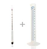 AEK-Tech 0-100 Alkolmetre Hidrometre ve Mezür Seti
