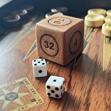 Ahşap Vido Zar Doubling Cube 28x28mm