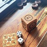 Ahşap Vido Zar Doubling Cube 28x28mm