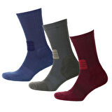 Thermoform Active Çorap Unisex 3'lü Paket Bordo-Haki-Lacivert