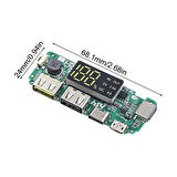18650 Lityum Pil Şarj Modülü Dijital Göstergeli 5V2.4A 2A 1A Dual USB Çıkış