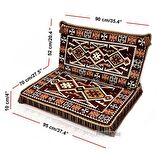 Anadolu Şark Köşesi Tekli Sedir Takımı Kahve