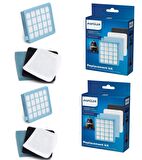Philips FC 8517 FC 8515 FC 9327 PowerPro Compact Hepa Filtre Seti 2 KUTU Uyumlu