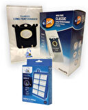 Philips Uyumlu PowerGo FC8253 Mega 12'li Paket Toz Torbası + HEPA FİLTRE