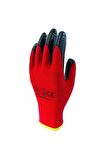 Zebra  Polyester Örme Nitril Eldiven ELDİVEN NİTRİL